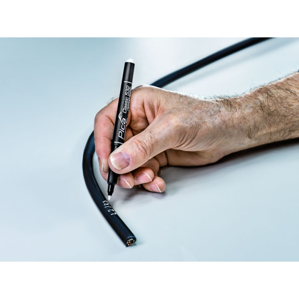 Маркер перманентный PICA Classic 522 Instant-White