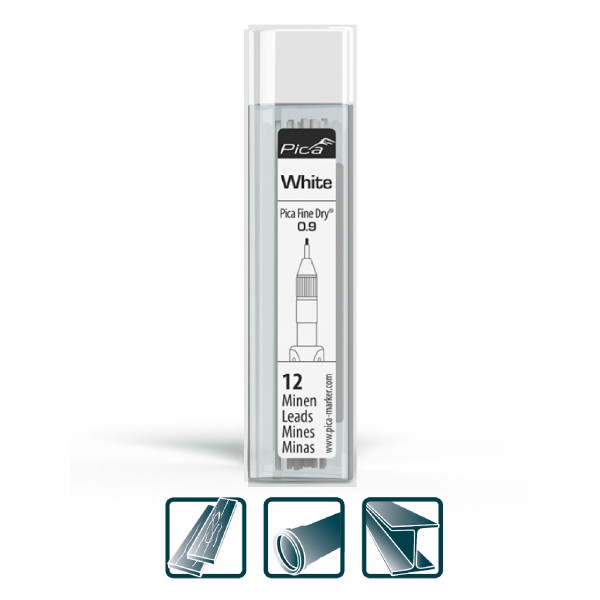 Набор белых грифелей-стержней для Pica Fine Dry Longlife