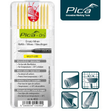 Набор сменных грифелей-стержней (10 шт) для Pica Dry Longlife