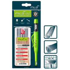 Набор строительный карандаш Pica Dry Longlife с грифелями-стержнями 30405