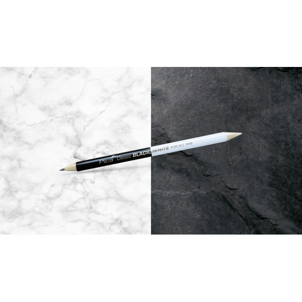 Карандаш разметочный универсальный PICA CLASSIC For All Black & White Pencil 546