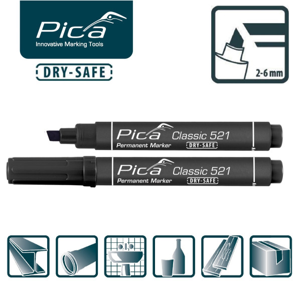Маркер перманентный PICA Classic 521