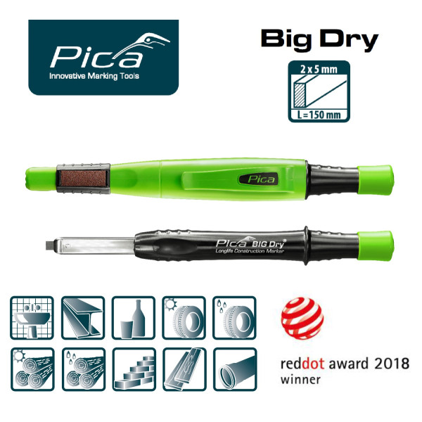 Строительный карандаш Pica Big Dry Longlife