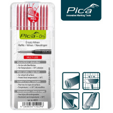 Набор сменных грифелей-стержней (10 шт) для Pica Dry Longlife