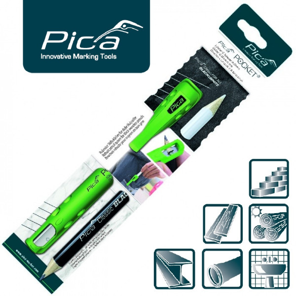 Набор карандаш PICA CLASSIC 546 с точилкой-держателем Quiver & Blade