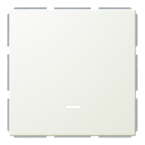 Выключатель 1-клавишный 10A с LED-подсветкой с клавишей - FD (белый матовый - soft touch), артикул FD3011NPWM