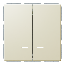 Выключатель 2-клавишный 10A с LED-подсветкой с клавишами - FD (сахара), артикул FD3023NSH