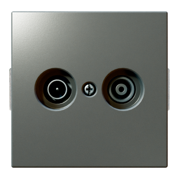 Розетка TV-FM оконечная с накладкой - FD (никель), артикул FD6204NI