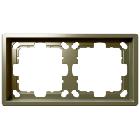 Рамка 2-кратная - FD (бронза), артикул FD1002BR