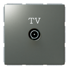 Розетка TV оконечная с накладкой - FD (никель), артикул FD6001NI