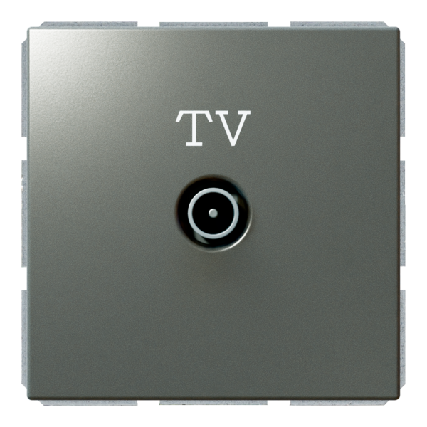 Розетка TV оконечная с накладкой - FD (никель), артикул FD6001NI