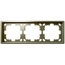 Рамка 3-кратная - FD (бронза), артикул FD1003BR