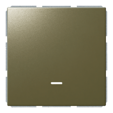 Выключатель 1-клавишный 10A с LED-подсветкой с клавишей - FD (бронза), артикул FD3011NBR