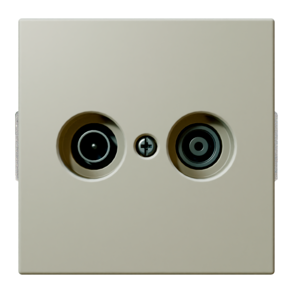 Розетка TV-FM оконечная с накладкой - FD (тауп матовый - soft touch), артикул FD6204PTM