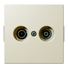 Розетка TV-FM оконечная с накладкой - FD (сахара), артикул FD6204SH