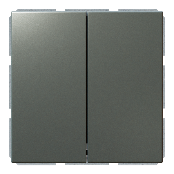 Выключатель 2-клавишный 10A с клавишами - FD (никель), артикул FD3023NI