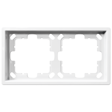 Рамка 2-кратная - FD (белый глянцевый), артикул FD1002W