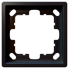 Рамка 1-кратная - FD (черный матовый - soft touch), артикул FD1001PBM
