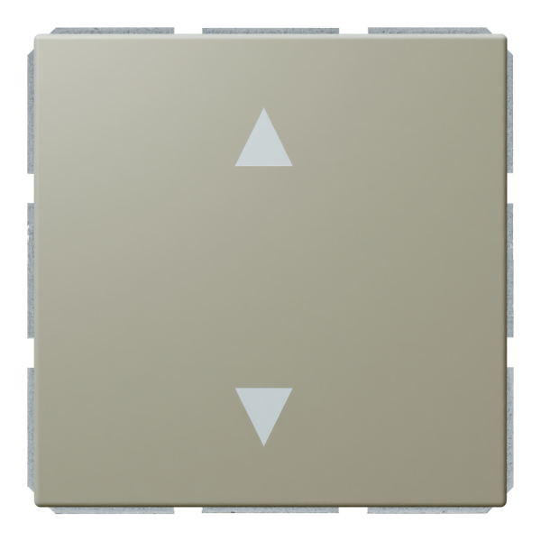 Кнопка 1-клавишная 10A в нейтральном положении, для штор с клавишей - FD (тауп матовый - soft touch), артикул FD3018PTM