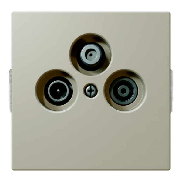 Розетка TV-FM-SAT оконечная с накладкой - FD (тауп матовый - soft touch), артикул FD6206PTM