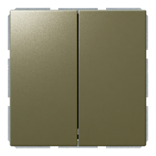 Выключатель 2-клавишный 10A проходной с клавишами - FD (бронза), артикул FD3022BR
