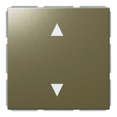 Кнопка 1-клавишная 10A в нейтральном положении, для штор с клавишей - FD (бронза), артикул FD3018BR