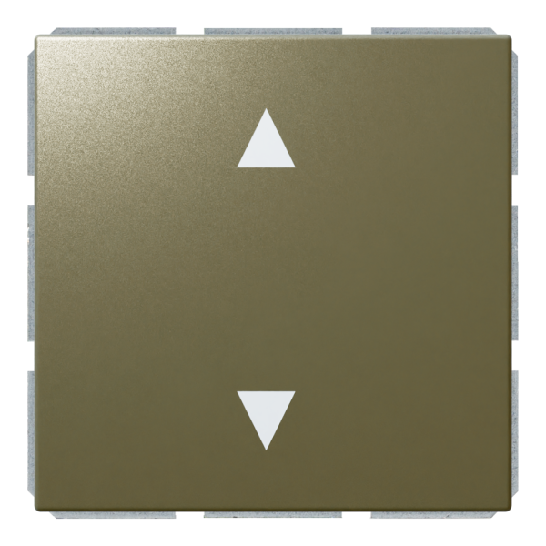 Кнопка 1-клавишная 10A в нейтральном положении, для штор с клавишей - FD (бронза), артикул FD3018BR