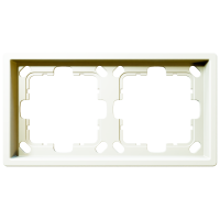 Рамка 2-кратная - FD (белый матовый - soft touch), артикул FD1002PWM