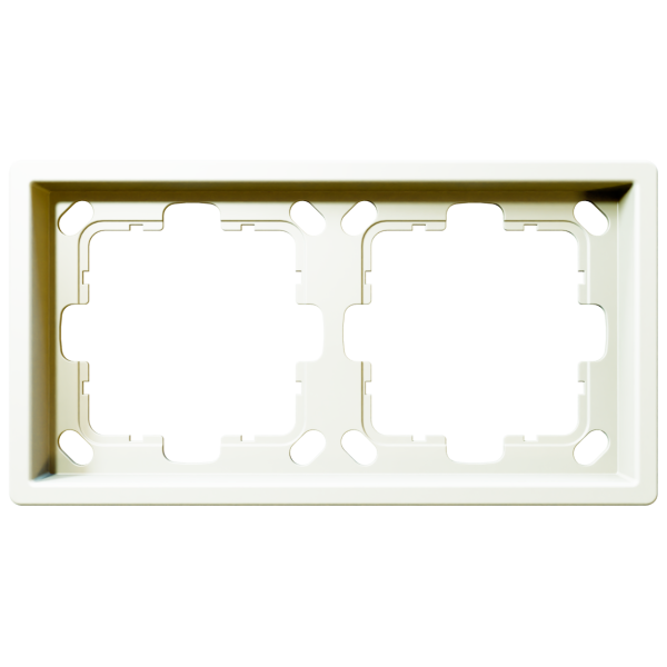 Рамка 2-кратная - FD (белый матовый - soft touch), артикул FD1002PWM