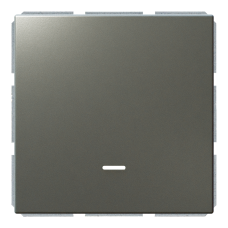 Выключатель 1-клавишный 10A с LED-подсветкой с клавишей - FD (никель), артикул FD3011NNI